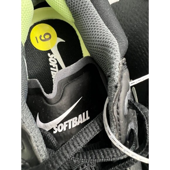 Nike Hyperdiamond 4 Elite Softball Cleats Women’s Size 9 Black CZ5917-005 Shoes - Picture 3 of 7